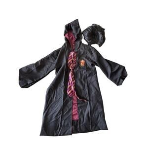 Harry Potter Gryffindor Robe, Harry Potter Wig & Tie  Halloween Costume Kids